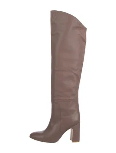 Pre-owned Stuart Weitzman Leather Boots In Brown