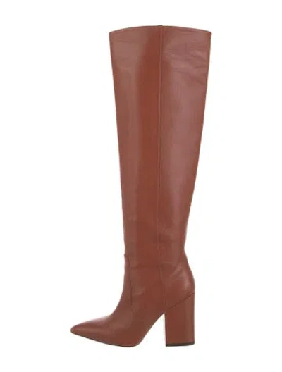 Pre-owned Stuart Weitzman Leather Boots In Brown