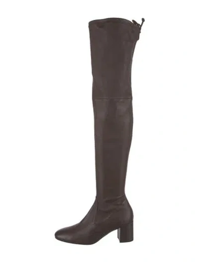 Pre-owned Stuart Weitzman Leather Boots In Brown