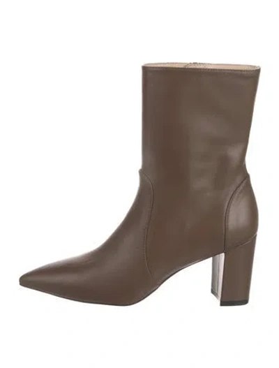 Pre-owned Stuart Weitzman Leather Boots In Brown