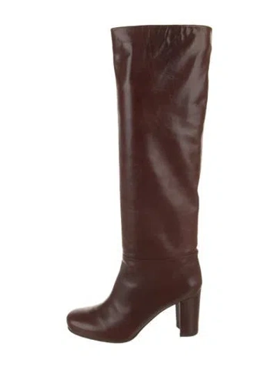 Pre-owned Stuart Weitzman Leather Boots In Brown