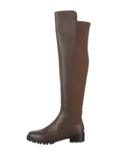 Pre-owned Stuart Weitzman Leather Boots In Brown