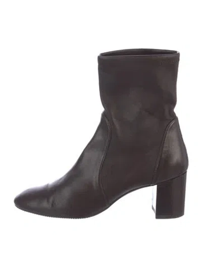 Pre-owned Stuart Weitzman Leather Boots In Brown