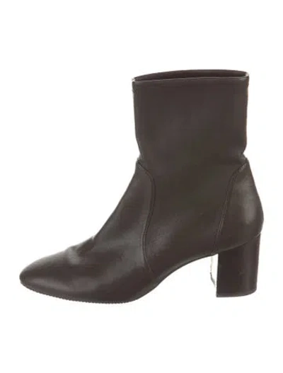 Pre-owned Stuart Weitzman Leather Boots In Brown