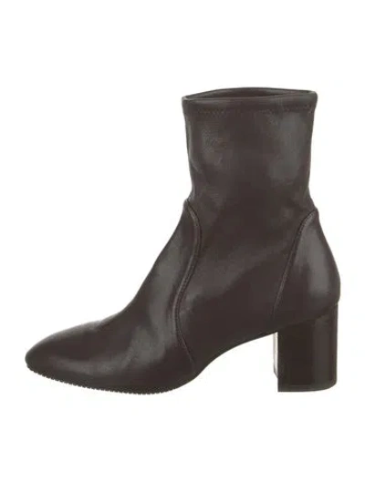 Pre-owned Stuart Weitzman Leather Boots In Brown