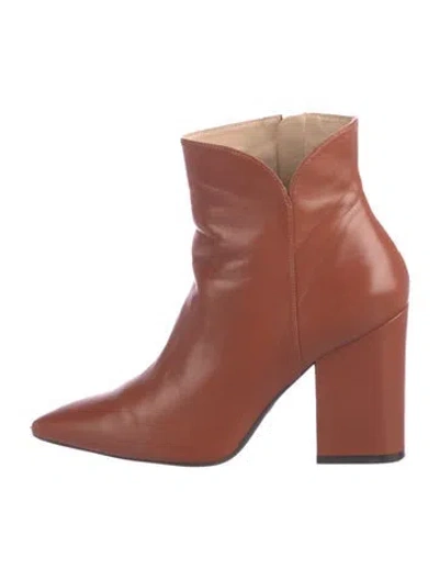 Pre-owned Stuart Weitzman Leather Boots In Brown