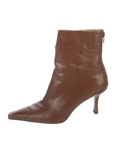 Pre-owned Stuart Weitzman Leather Boots In Brown