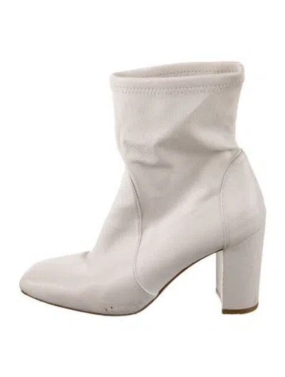 Pre-owned Stuart Weitzman Leather Boots In Gray