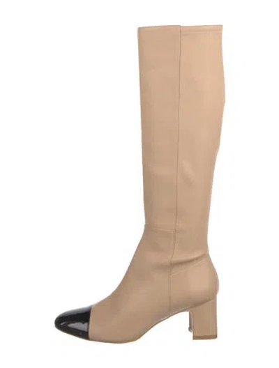 Pre-owned Stuart Weitzman Leather Boots In Neutral