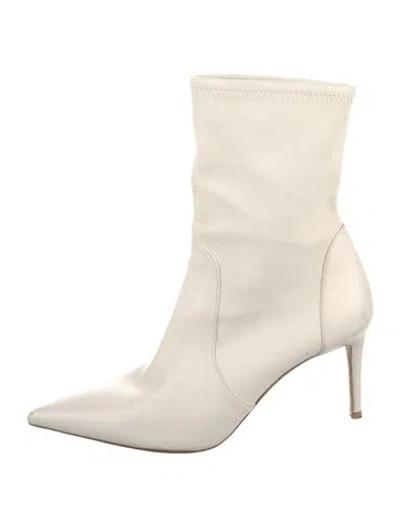 Pre-owned Stuart Weitzman Leather Boots In Neutral