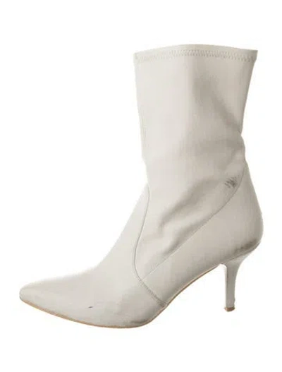 Pre-owned Stuart Weitzman Leather Boots In Neutrals