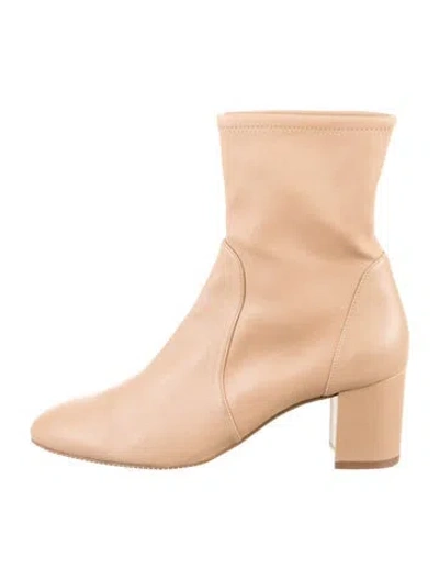 Pre-owned Stuart Weitzman Leather Boots In Neutrals