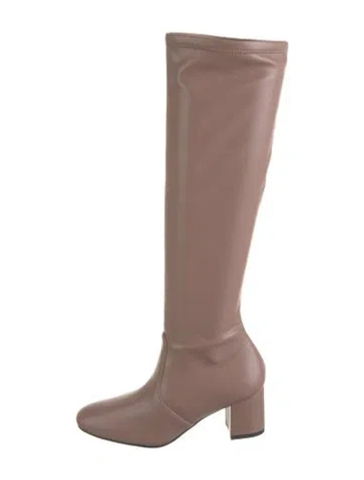 Pre-owned Stuart Weitzman Leather Boots In Pink