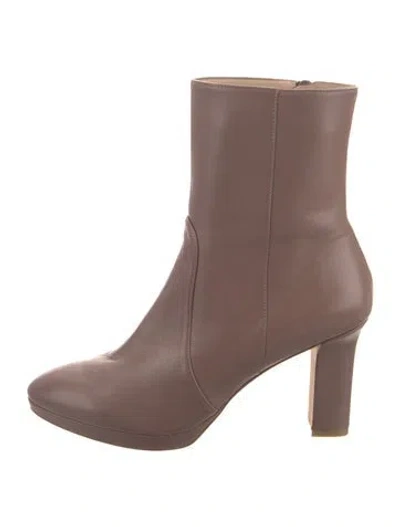 Pre-owned Stuart Weitzman Leather Boots In Pink