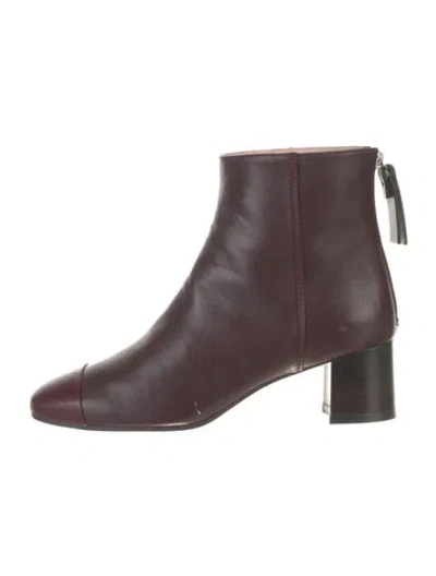 Pre-owned Stuart Weitzman Leather Boots In Purple