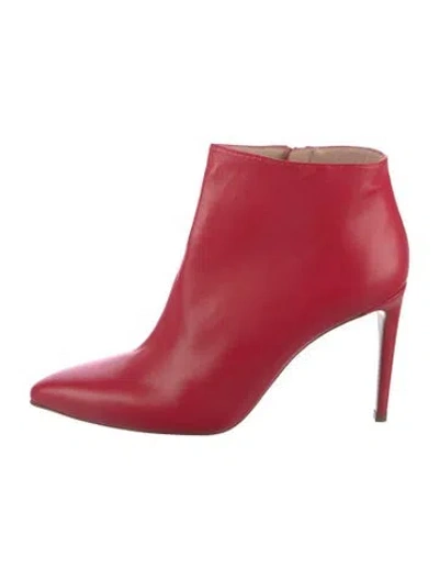 Pre-owned Stuart Weitzman Leather Boots In Red