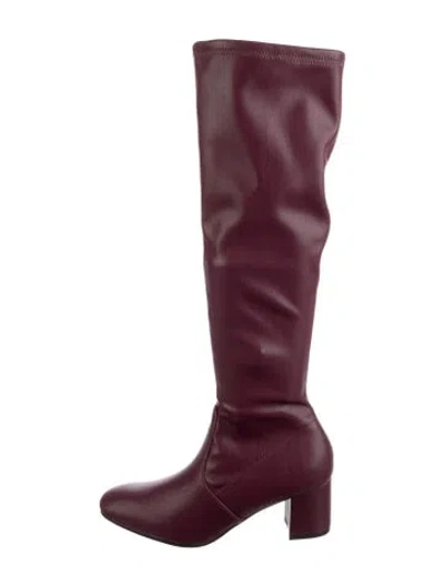 Pre-owned Stuart Weitzman Leather Boots In Red