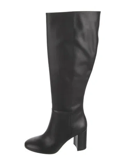 Pre-owned Stuart Weitzman Leather Boots W/ Tags In Black