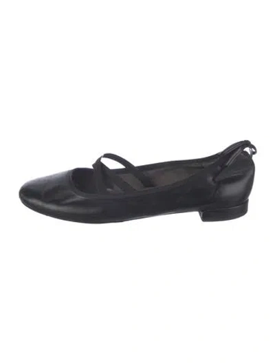 Pre-owned Stuart Weitzman Leather Bow Accents Ballet Flats In Multi