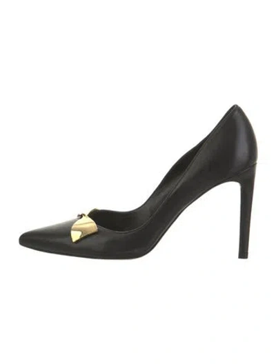Pre-owned Stuart Weitzman Leather Bow Accents Pumps In Multi
