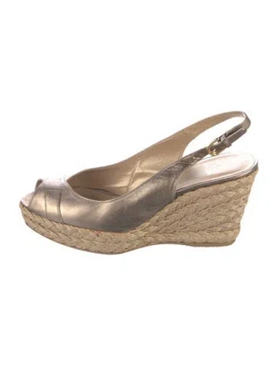 Pre-owned Stuart Weitzman Leather Braided Accents Slingback Pumps