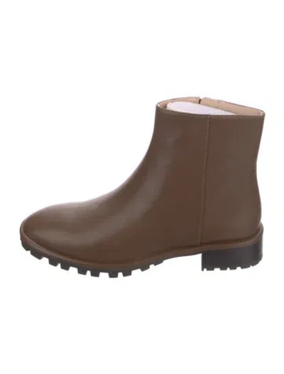 Pre-owned Stuart Weitzman Leather Chelsea Boots In Brown