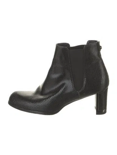 Pre-owned Stuart Weitzman Leather Chelsea Boots In Multi