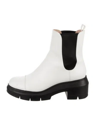 Pre-owned Stuart Weitzman Leather Chelsea Boots In Multi