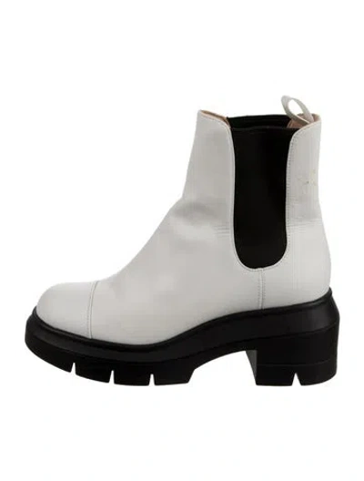 Pre-owned Stuart Weitzman Leather Chelsea Boots In Multi