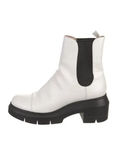 Pre-owned Stuart Weitzman Leather Chelsea Boots In Multi