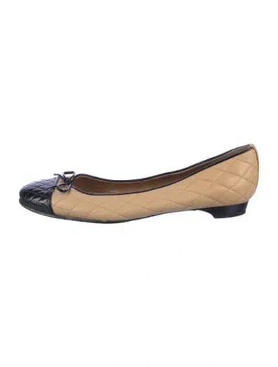 Pre-owned Stuart Weitzman Leather Colorblock Pattern Ballet Flats
