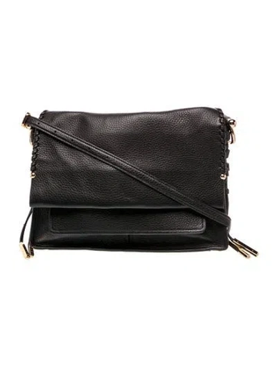 Pre-owned Stuart Weitzman Leather Crossbody Bag In Black