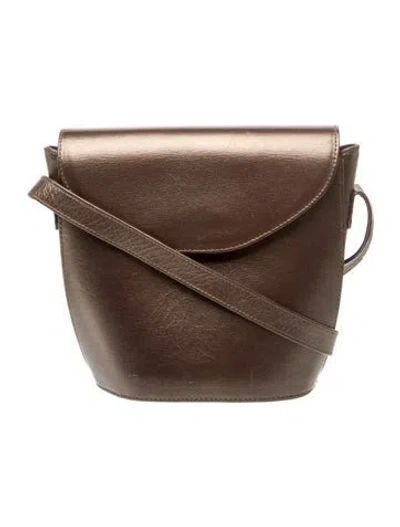 Pre-owned Stuart Weitzman Leather Crossbody Bag In Brown