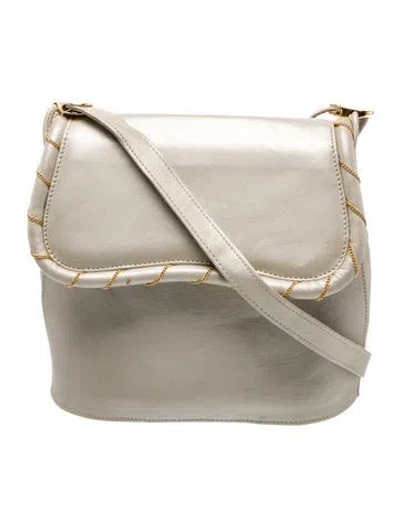 Pre-owned Stuart Weitzman Leather Crossbody Bag In Neutral