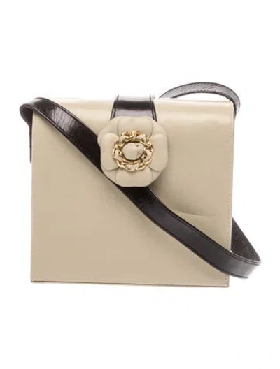 Pre-owned Stuart Weitzman Leather Crossbody Bag In Neutrals