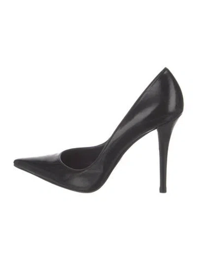 Pre-owned Stuart Weitzman Leather D'orsay Pumps In Black