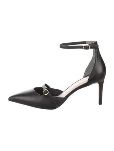Pre-owned Stuart Weitzman Leather D'orsay Pumps In Black