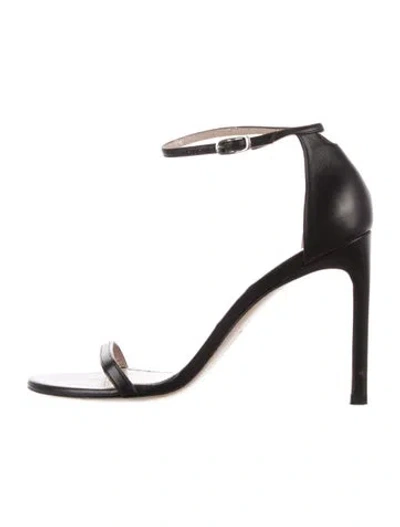 Pre-owned Stuart Weitzman Leather D'orsay Pumps In Black