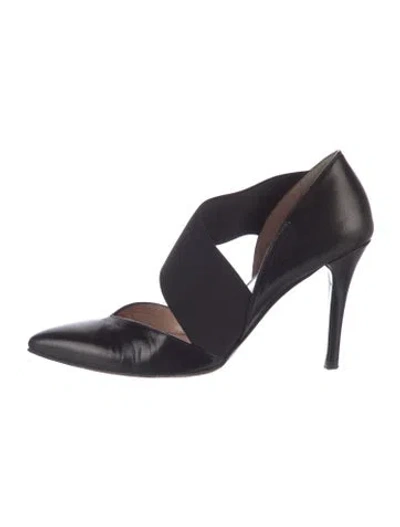 Pre-owned Stuart Weitzman Leather D'orsay Pumps In Blue