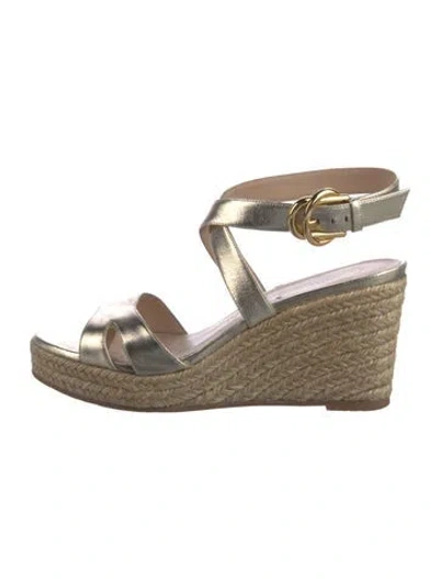 Pre-owned Stuart Weitzman Leather Espadrilles