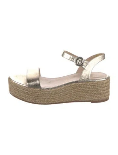Pre-owned Stuart Weitzman Leather Espadrilles