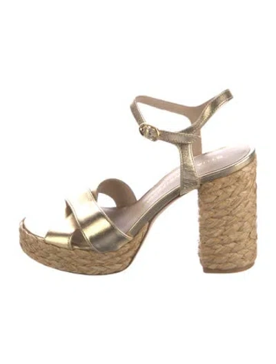 Pre-owned Stuart Weitzman Leather Espadrilles