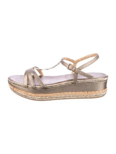 Pre-owned Stuart Weitzman Leather Espadrilles