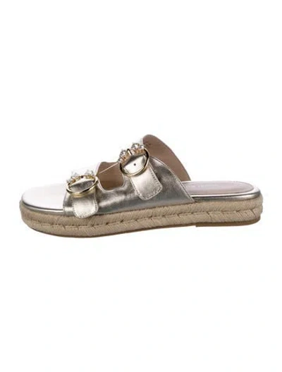 Pre-owned Stuart Weitzman Leather Espadrilles