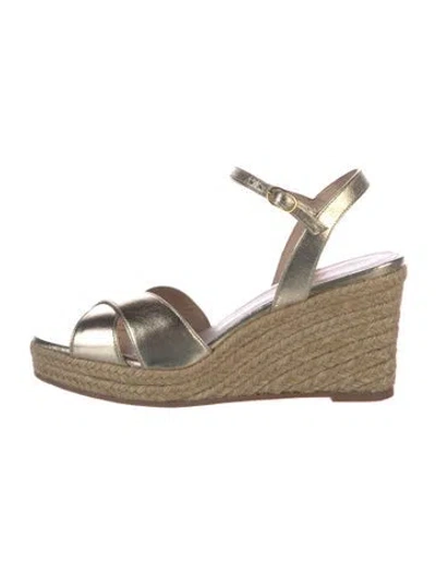 Pre-owned Stuart Weitzman Leather Espadrilles
