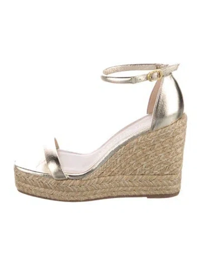 Pre-owned Stuart Weitzman Leather Espadrilles