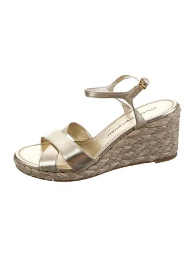Pre-owned Stuart Weitzman Leather Espadrilles