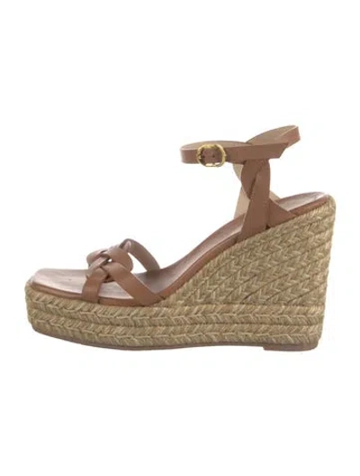 Pre-owned Stuart Weitzman Leather Espadrilles In Multi