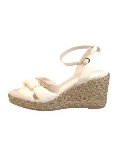 Pre-owned Stuart Weitzman Leather Espadrilles In Neutral