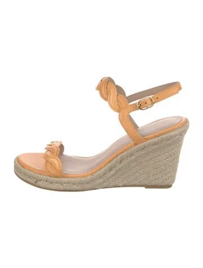Pre-owned Stuart Weitzman Leather Espadrilles In Pink